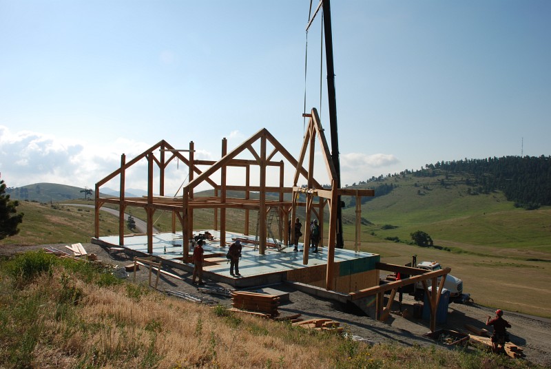 Bent 2 is spun 180&deg; before setting it in place.