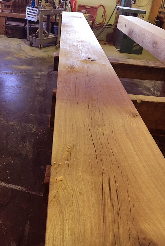 I just applied an oil finish to this timber &mdash; it really makes the grain stand out.